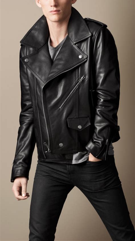 burberry brit biker jacket mens|Burberry Brit jacket men's.